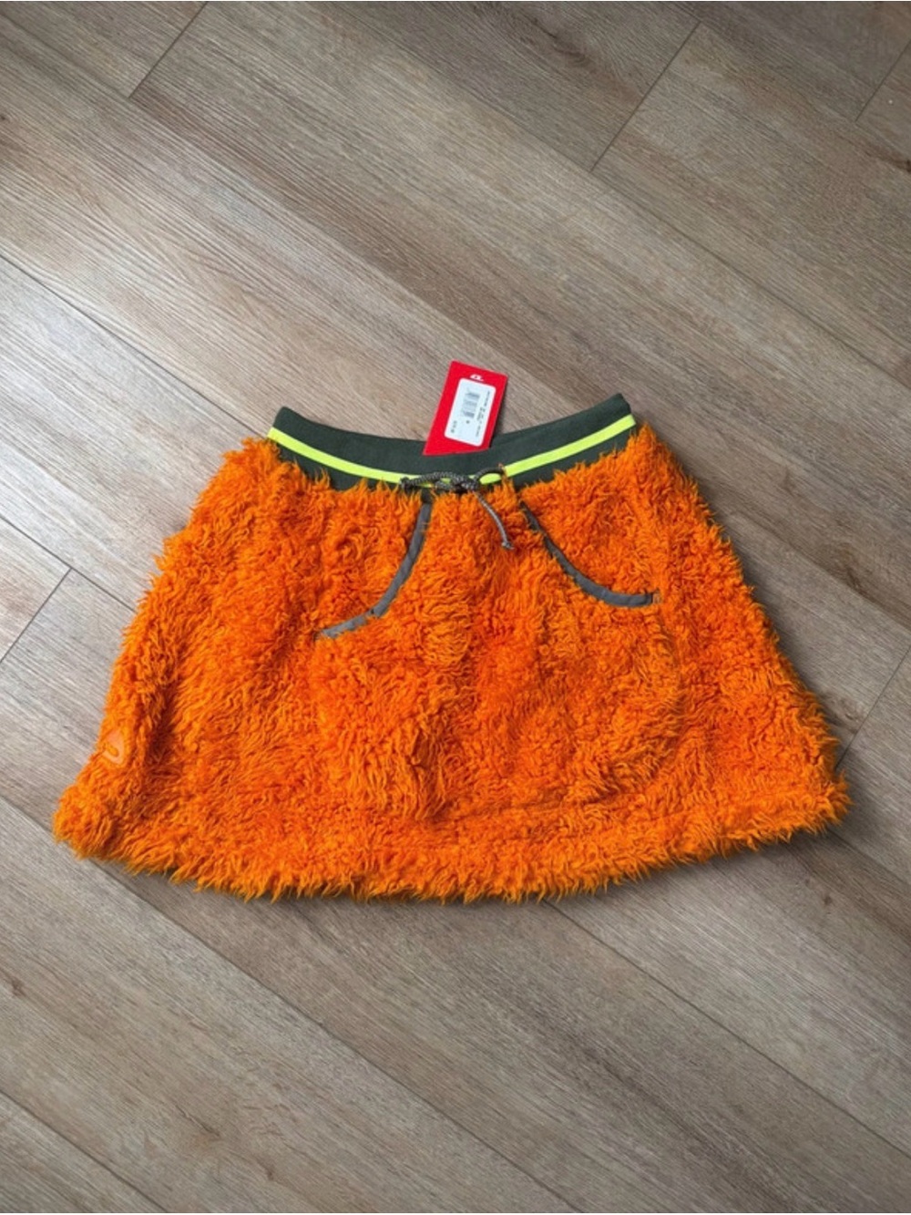 NWT Diesel Orange Faux Fur Mini Skirt | Size: Med